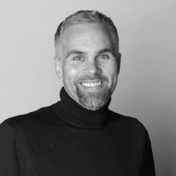 Black and white image of Pal Kamfjord